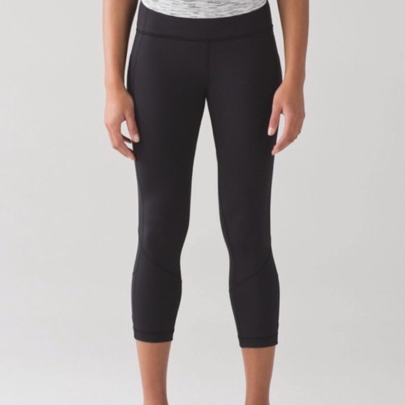 lulu lemon pace rival crop (4) - black - Picture 3 of 7